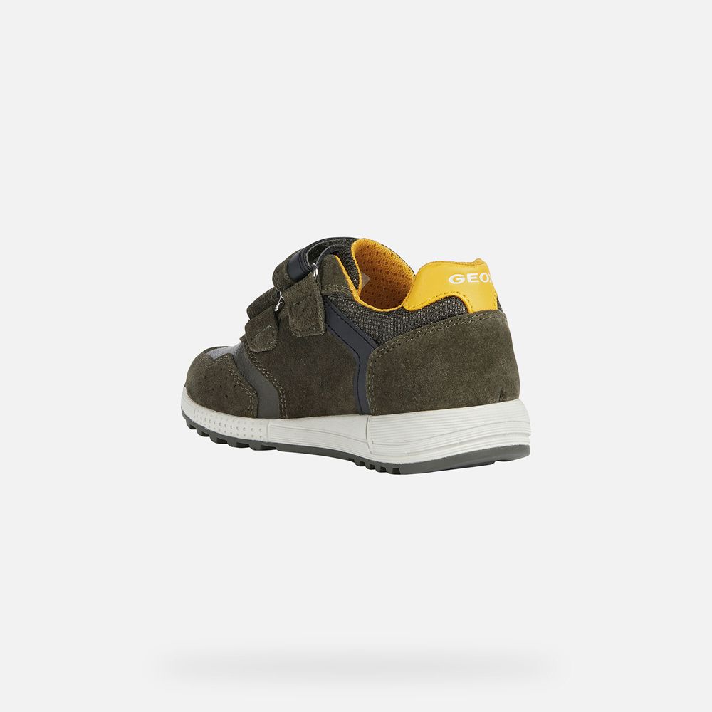 Geox Sneakers Olive Alben - Geox Boys Shoes - KPESOJ894